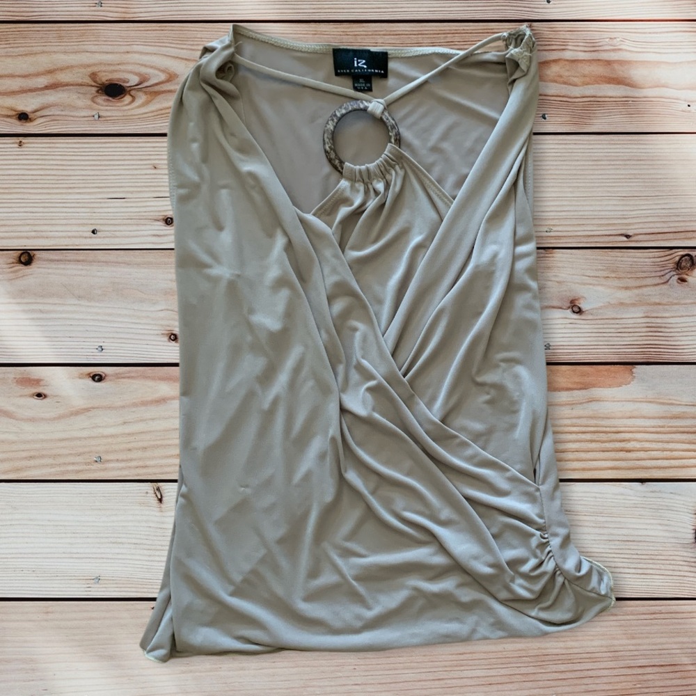 Bohemian sleeveless shirt cream XL